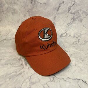 Kubota Hat orange cotton strapback K Products trucker cap tractors